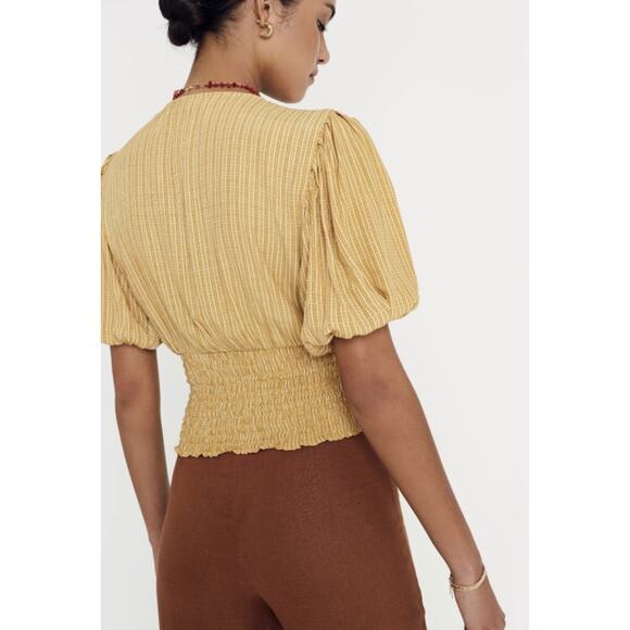 Faithfull the Brand Ceretti Check Desert Oma Top, Size 2 - Picture 3 of 10